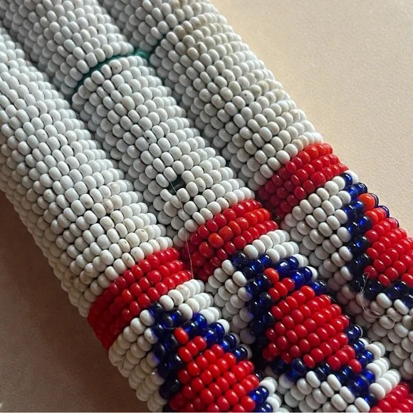 Vintage Zulu Beaded Belt – South African Tribal Waist Belt – Glass Seed Beads